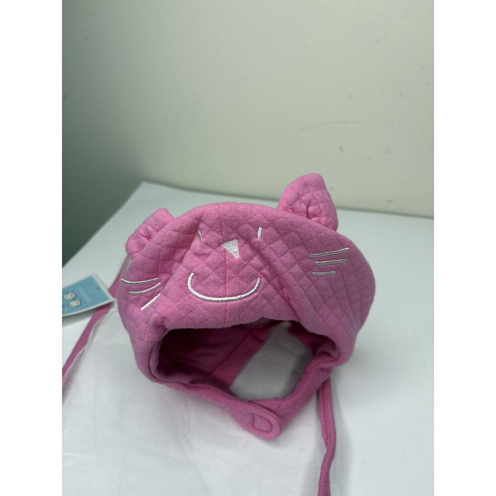 Toddler Girls One Size Pink Cat Hat Chinstrap Kitty Jane Seymour This One NEW